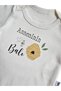 100% Cotton Baby Girl and Boy Bodysuit Set with Snap Fasteners and "Mother's Honey, Father's Lion" Written on It, Set of 2 - 5