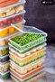 5 Pieces of 1 Liter Self-Covered Storage Container Organizer Suitable for Deep Freezer (1000 ml) - 8