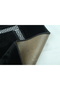 Meram non-slip base, absorbent 2-piece ultra luxurious leather detailed bathroom mat set black & silver - 2
