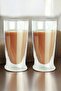 Double Wall Long Glass Cocktail -Soft Drink-Latte Glass 350 ml 2 Pieces 2323 - 5