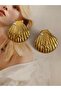 Seashell Dangle Stainless Steel Women's Earrings Pair - 3