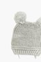Set of 4 Baby Beanie Hats with Pompoms, Knitted Baby Hats, Knitted Baby Beanie (0-18 Months) - 7