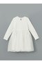 Lcw Kids Ecru Crew Neck Tutu Girl's Dress - 2
