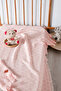 Baby 100% Cotton Waffle Blanket 90X120 - Melis Pink