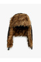 Quilted Pilot Hat - Faux Fur Inside