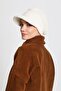 Fleece Hat with Visor, B-73Pl, Ecru - 4