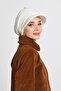 Fleece Hat with Visor, B-73Pl, Ecru