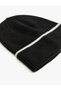 Knitted Beanie Folded Multicolored Line Detailed - 3