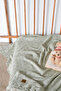 Baby 100% Cotton Waffle Blanket 90X120 - Melis Green