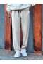 New Season Comfortable Fit Stretchy Fabric Baggy Jogger Pants with Elastic Waist - 3