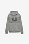 Zharick Men's Printed Oversize Fit 3 Thread Raised Gray Sweatshirt