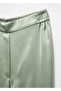 Satin Trousers with Elastic Waist - 5