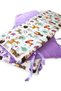 Baby Child Crib Edge Protection for 80X130 Crib (4 Pieces) Nature Lilac - 3