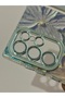 High Quality Flower Patterned Hologram Case with Stone Camera Protection Compatible with Samsung S24 Ultra - 2