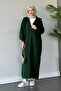 Enzo Premium Yarn Series Zip-Up Long Knit Dress - 5