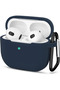 Airpods 3rd generation Case Silicone Hook Case Navy Blue