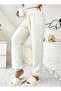 Plush Bottom Sweatpants Comfortable Elastic Waist for Autumn and Winter,Elastic Leg,Warm Pants, Women - 4