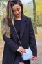 Mini White Faux Fur Plush Hand, Arm, Shoulder Bag with Chain Strap - 2