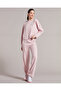 W Soft Touch Shinny Logo Crew Neck Sweatshirt Women's Pink Sweatshirt S231144-590 - 2
