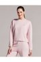 W Soft Touch Shinny Logo Crew Neck Sweatshirt Women's Pink Sweatshirt S231144-590