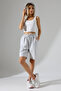 Comfortable Fit Wide Long Combed Cotton Unisex Shorts 21823 Karmelanj