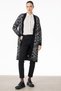 Diamond Patterned Knitwear Cardigan Black-Ekru
