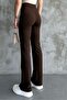Women's Brown High-Waist Shaping / Sculpting Flared Leg Palazzo Pants - 5