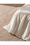 Rosalie Single 100% Cotton Dobby Bed Sheet Pcs Duvet Cover Set - Beige - 5