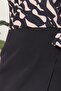 Women's Print Double Breasted Neckline Slit Dress - 7
