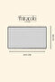 Light Gray Cotton 2-Piece Sofa Cover 115X200 with Front Fringe and Striped Pattern - 3