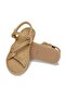 Mykonos Rubber Sole Women's Rope Sandals Beige