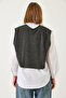 Women's White Sweater Detailed Shirt 60261072 - 6