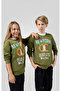 Play with Graphics Crewneck Sweatshirt Green Kids Sweatshirt-306909-Gs573 - 5