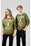Play with Graphics Crewneck Sweatshirt Green Kids Sweatshirt-306909-Gs573