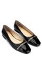 Women's Genuine Leather Black Ballerina Shoes - 2