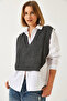 Women's White Sweater Detailed Shirt 60261072 - 3