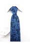 Blue Black Patterned Tie