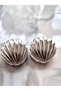 Silver Oyster Earrings