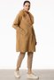 Beige Colored Sheepskin Knitwear Coat - 2