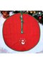 New Year Snowman Embroidered Pine Tree Cover (90cm)