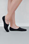 6 Pairs - Gray Bamboo Silicone Plain Women'S/Men's Ballerina Socks - 4
