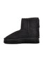 696067   Black Suede Women's Boots with Fur Inside - 2