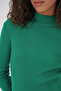 15828 Slit Knitwear Dress - Green - 6