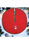 New Year Snowman Embroidered Pine Tree Cover (90cm) - 2