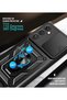 Galaxy S24 Fe Case Camera Protected Sliding Ring Armor Military Tank Protective Cover - 5