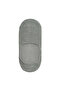 6 Pairs - Gray Bamboo Silicone Plain Women'S/Men's Ballerina Socks - 2