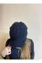 Black Trench Knitwear Knitted Beanie Hat - New Year's New Year's Gift - 2