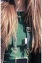iPhone 15 Pro Plaid Phone Strap Phone Case Dark Green Plaid Gold - 4