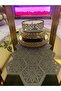 New Luxury Runner Living Room Coffee Table Table Cloth Living Room Set 5 Pieces (GRAY) - 7