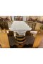 New Luxury Runner Living Room Coffee Table Table Cloth Living Room Set 5 Pieces (GRAY) - 5